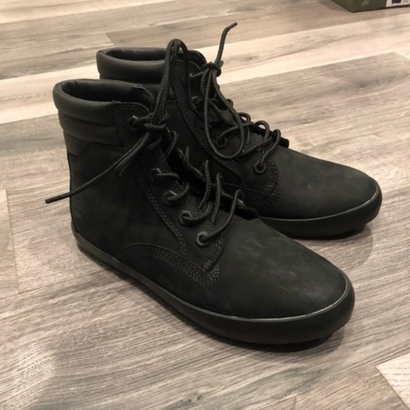 Timberland Black Suede lace up Boots size 6 - Picture 1 of 10